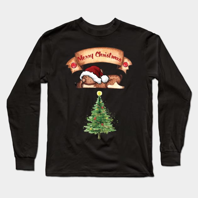 Merry Christmas Long Sleeve T-Shirt by XOZ